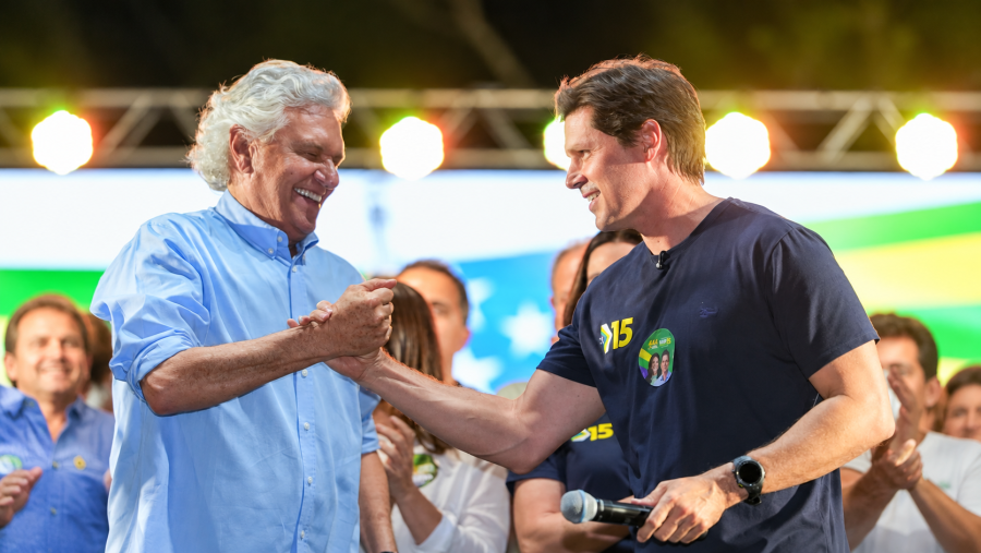 Caiado destaca experiência de Daniel e compromisso com legado construído em Goiás