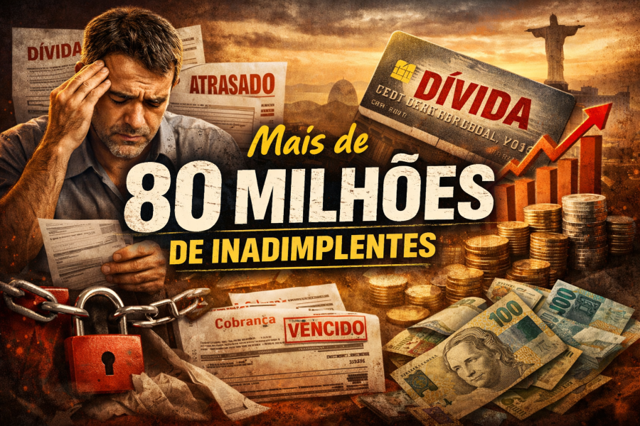 Mais de 80 milhões estão inadimplentes