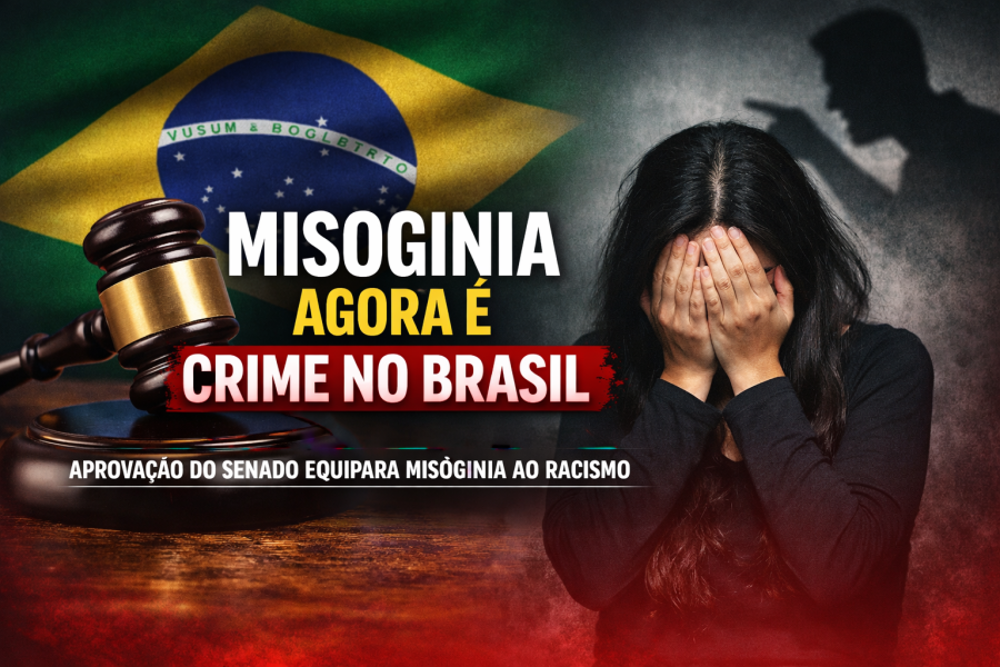 Senado aprova crime de misoginia no Brasil