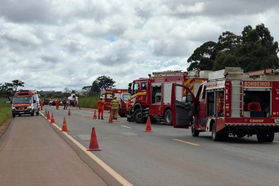 Acidente com helicóptero mobiliza resgate em Planaltina