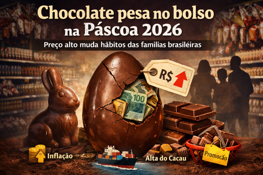 Chocolate pesa no bolso na Páscoa 2026