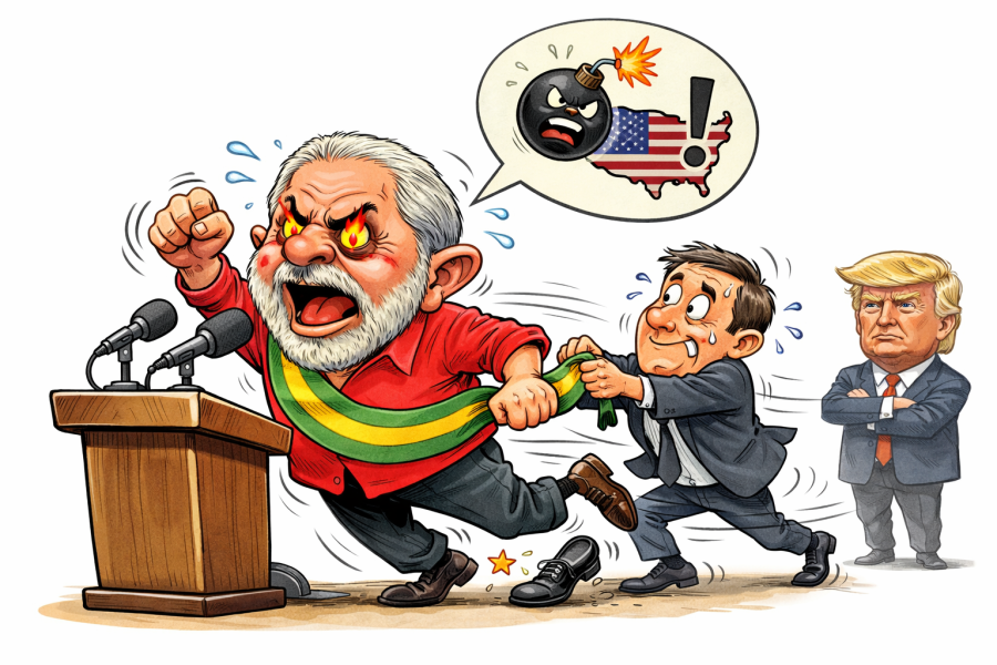 O PERIGO DA BRAVATA | Lula troca a seriedade do Brasil pelo palanque de bairro