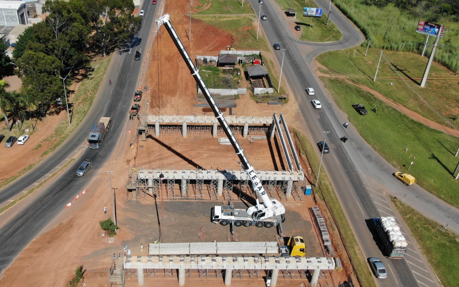 Viaduto de Planaltina entra na fase estrutural decisiva e avança com investimento de R$ 46 milhões