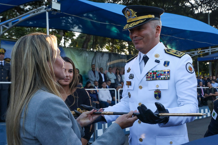 Celina Leão (PP) reforça prioridade à segurança pública em posse do novo comandante da PMDF