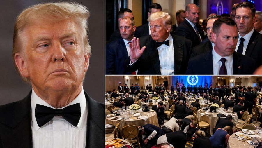 Trump é retirado às pressas após alerta de tiros em evento com jornalistas